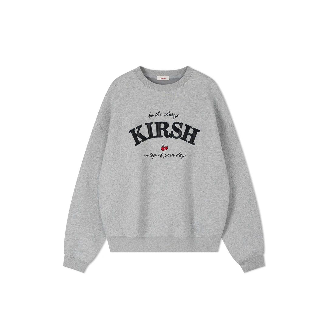 樱桃KIRSH韩系经典复古字母套头显瘦卫衣