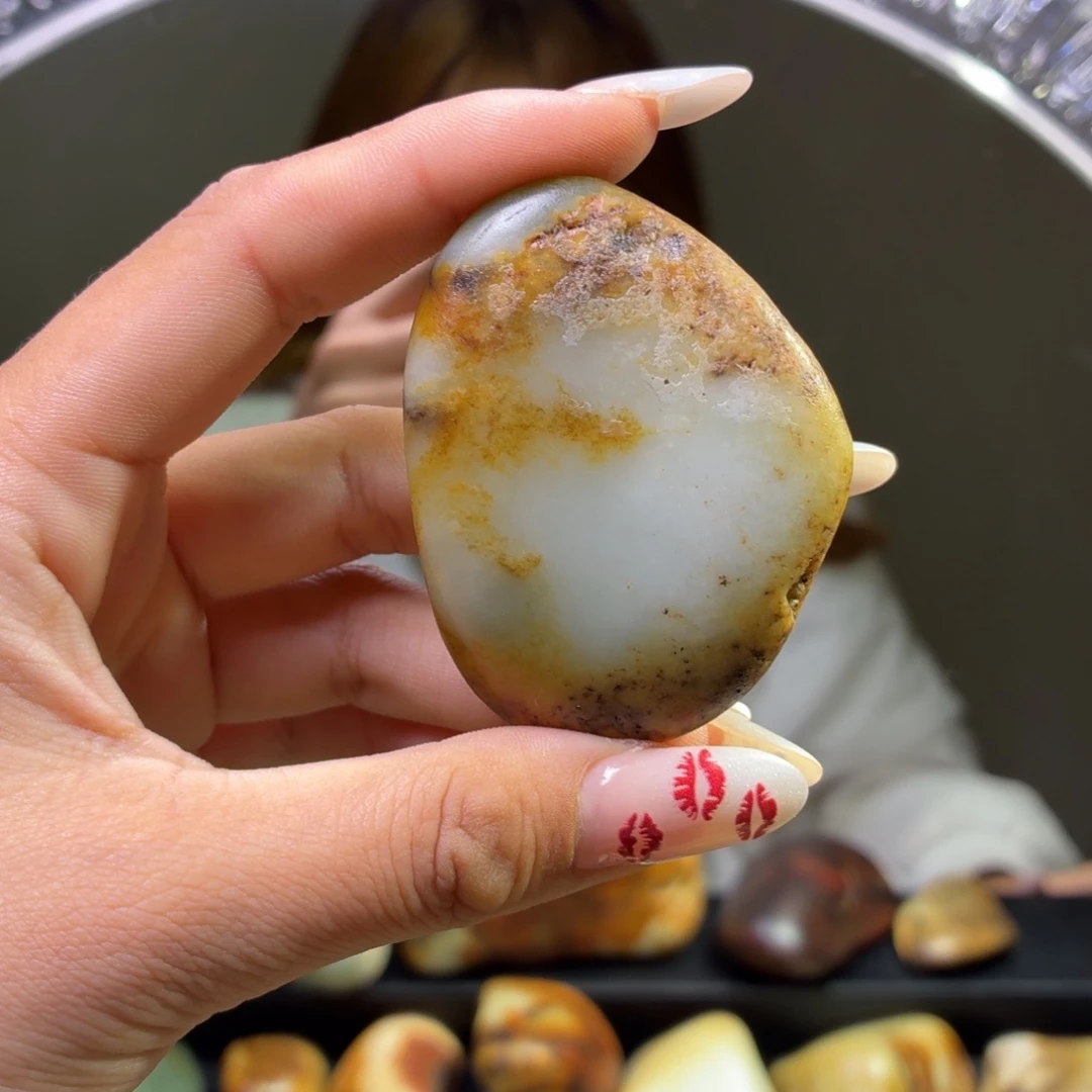 和田玉未镶嵌挂件75.2