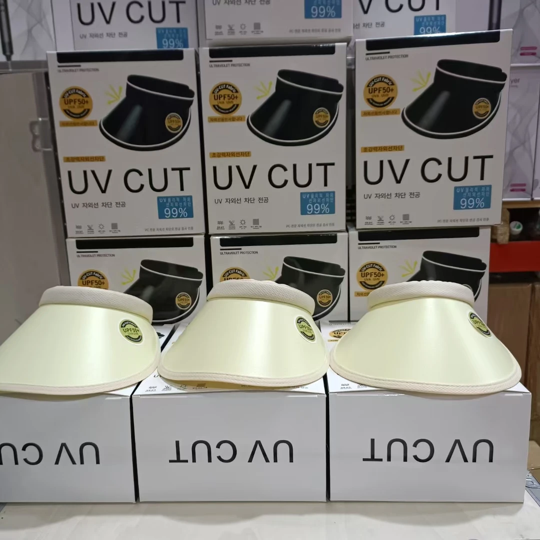 春夏防紫外线防晒帽轻薄无痕空顶遮阳帽