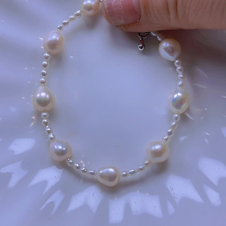 淡水珍珠手绳合金