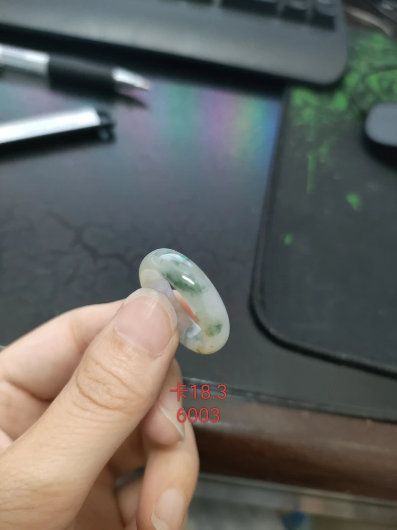 飘花戒圈戒圈缅甸翡翠A货