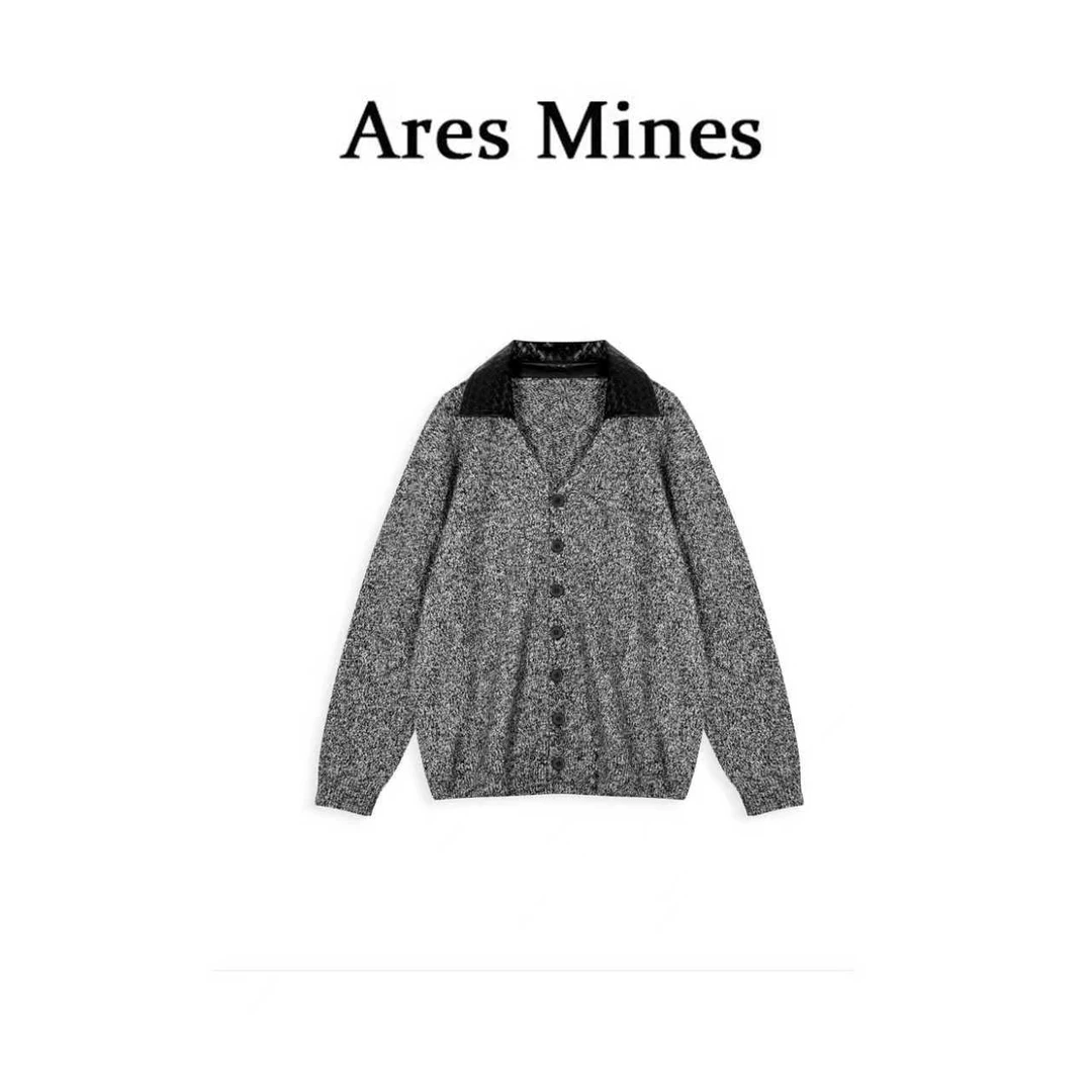 【盛朗熙AresMines】月下听风 可拆卸两穿拼接编织polo领毛衣开衫