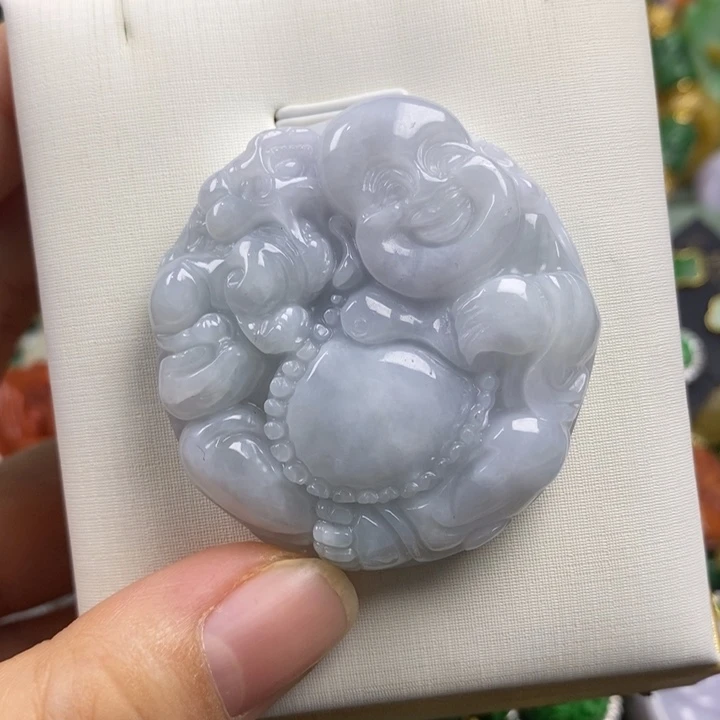 翡翠未镶嵌吊坠(赠链)