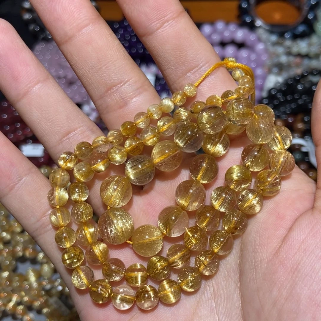 水晶手链未镶嵌钛金塔链11m