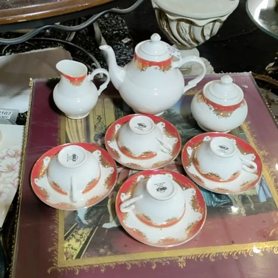 陶瓷茶具一套11个头默认岁月痕迹不退换