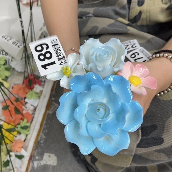 杯手工制作陶瓷花