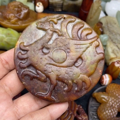 蛇纹石玉未镶嵌颈饰67