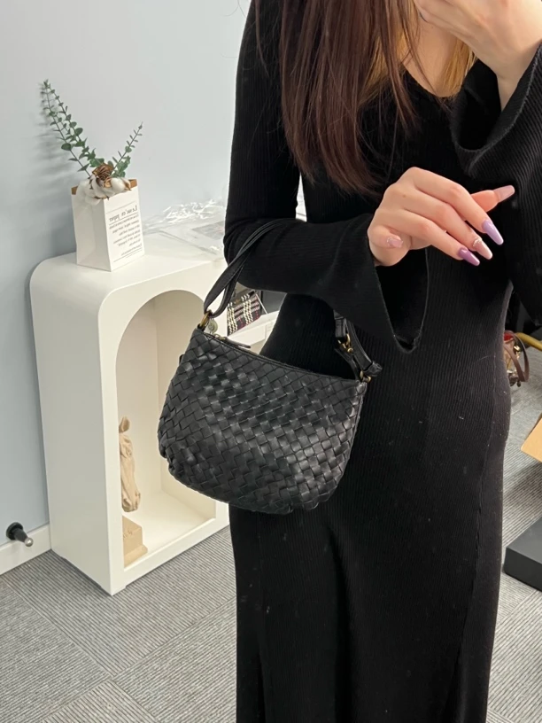 95新 BOTTEGA VENETA/葆蝶家 MSW98小包包轻奢欧美风编织简约风