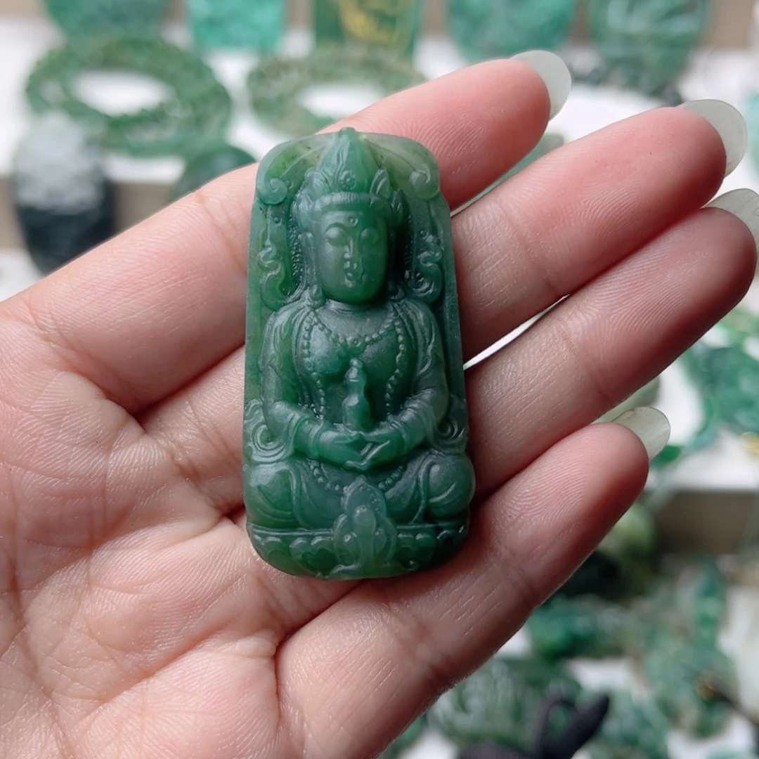 独山玉未镶嵌挂件?***空