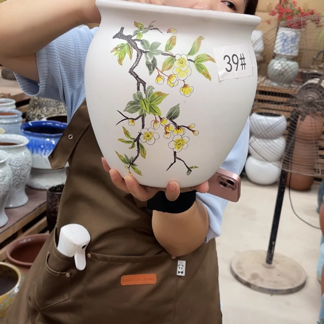 紫砂花盆高度22口径20厘米