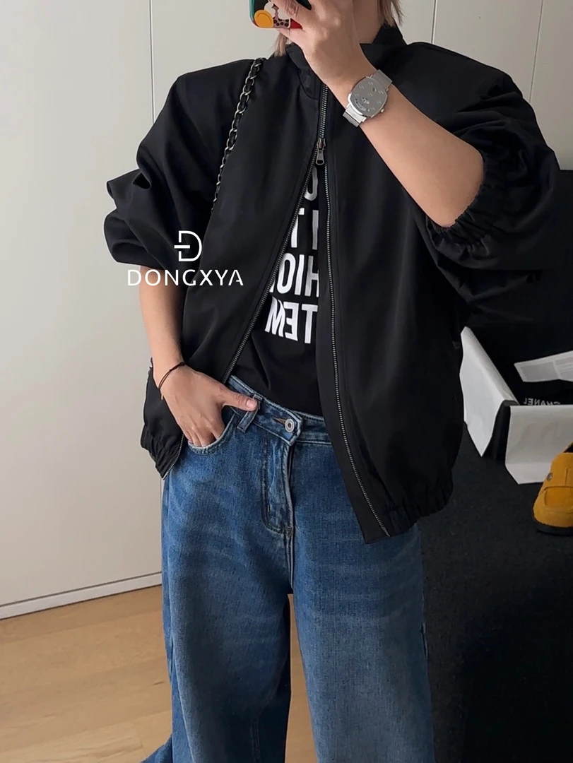 DONGXYA｜设计师款欧货巴恩风飞行夹克｜小众潮流时尚ins风