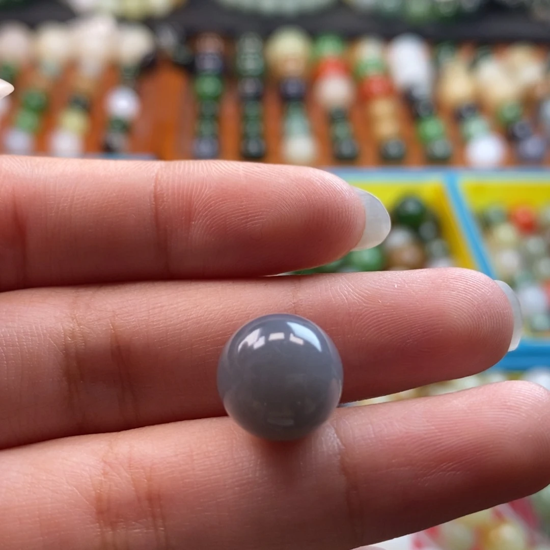 和田玉未镶嵌珠宝奇石福利紫罗兰单珠z12