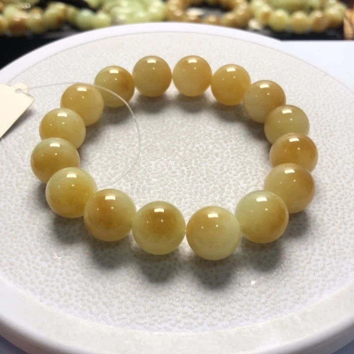 和田玉手串未镶嵌卡12