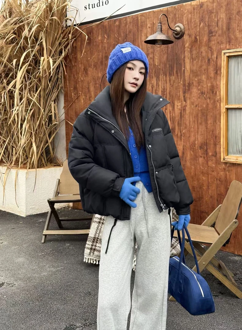 今年流行短款棉服女装冬季2025新款宽松加厚面包服时尚洋气外套