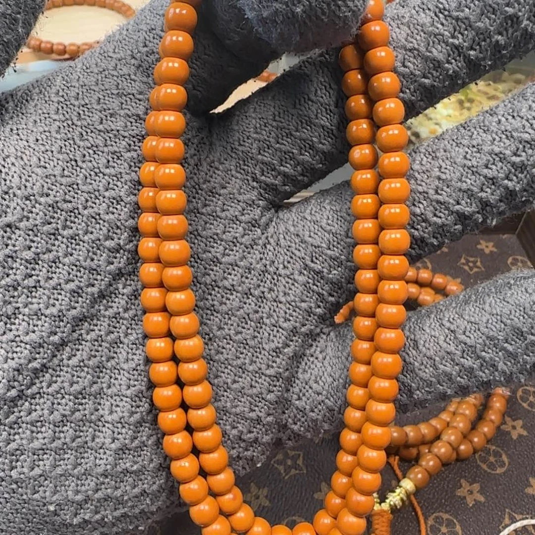 橄榄核吊坠老挝6.0mm老型120颗脖挂