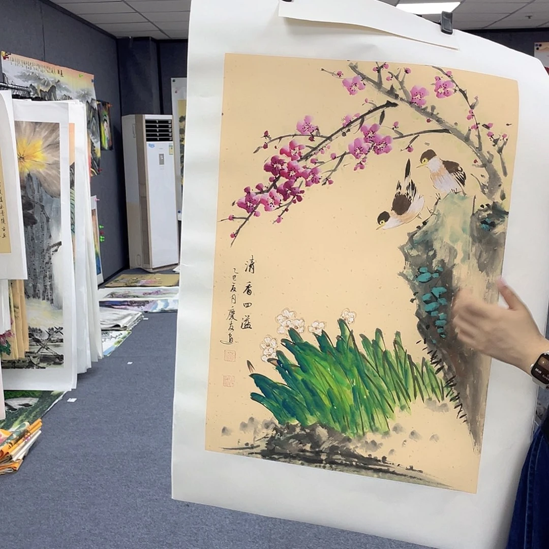 国画作品小姐姐放漏…