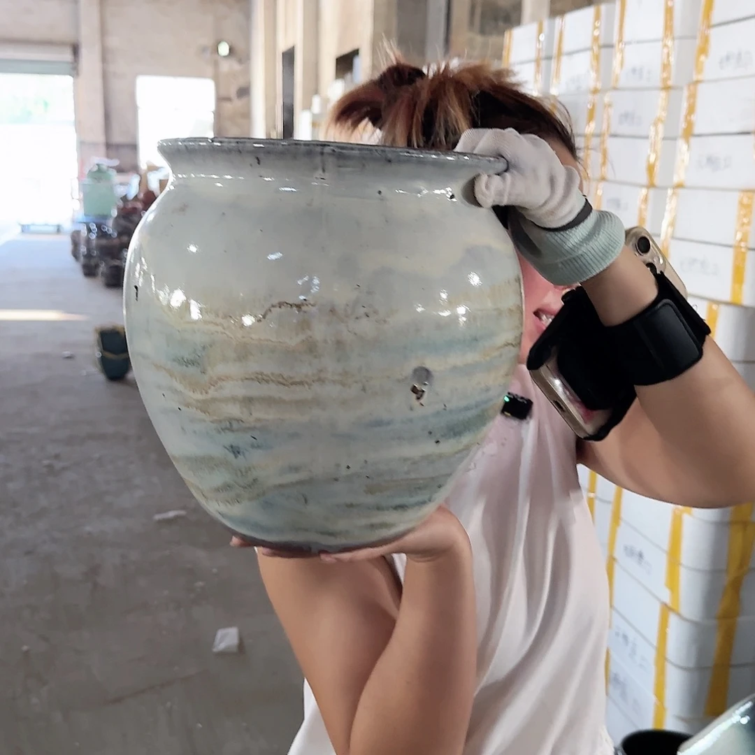 王嫂花盆0915-382微瑕高25口22