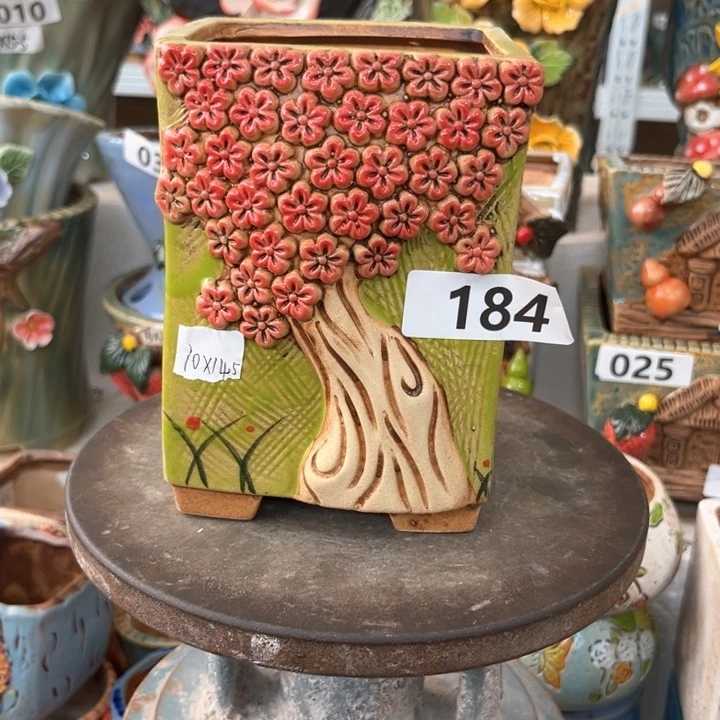 紫砂花盆粗陶材质多肉花盆