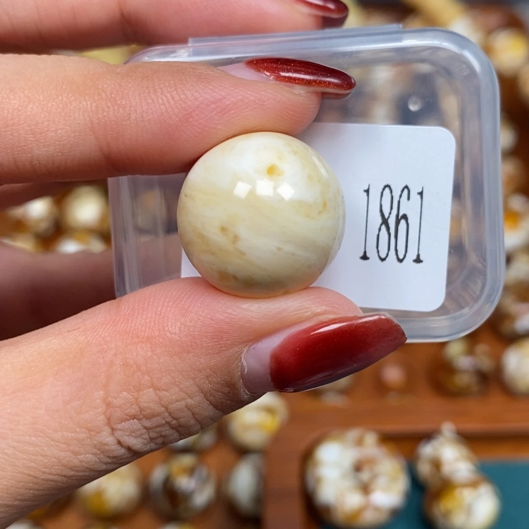 猴头核桃把件沁色圆珠老型1861