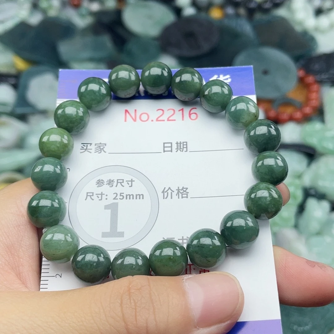 翡翠未镶嵌颈饰2216….