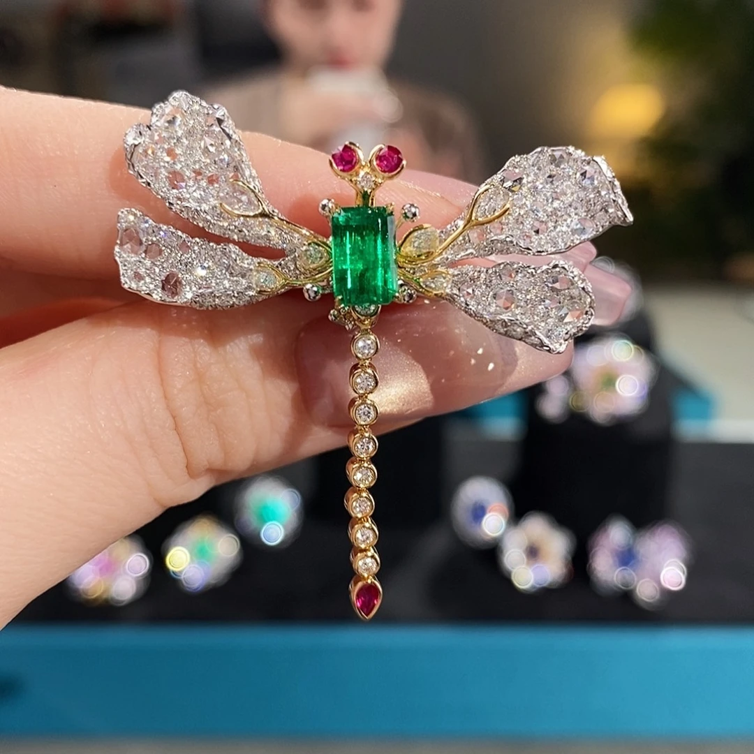 戒指祖母绿18K金镶嵌1.264ct微油沃顿绿吉尔德