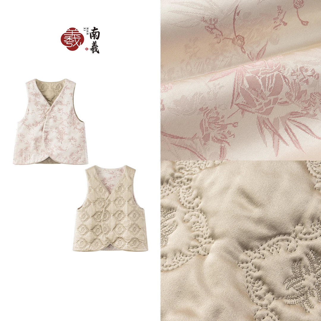 南羲【马甲内胆】新中式国风双面穿温柔小众知性高级感百搭加厚马甲