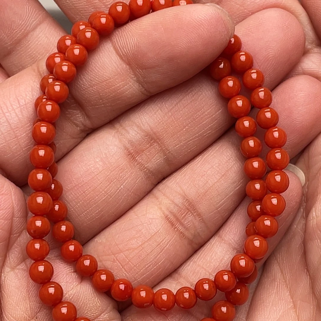 南红玛瑙手链未镶嵌丢*