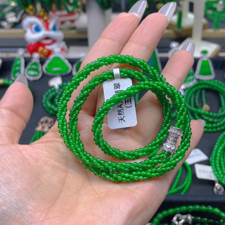 颈饰未镶嵌翡翠麻花项链