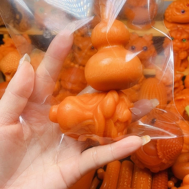 竹白菜葫芦玉化实心竹