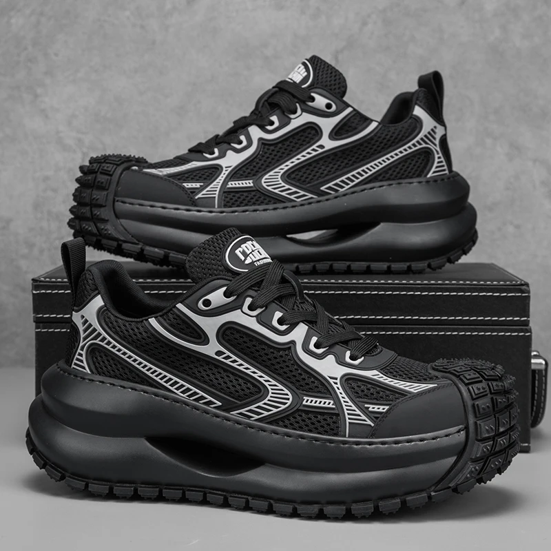 2025夏季男士新款网面运动休闲鞋透气轻便网布板鞋一脚蹬懒人布鞋