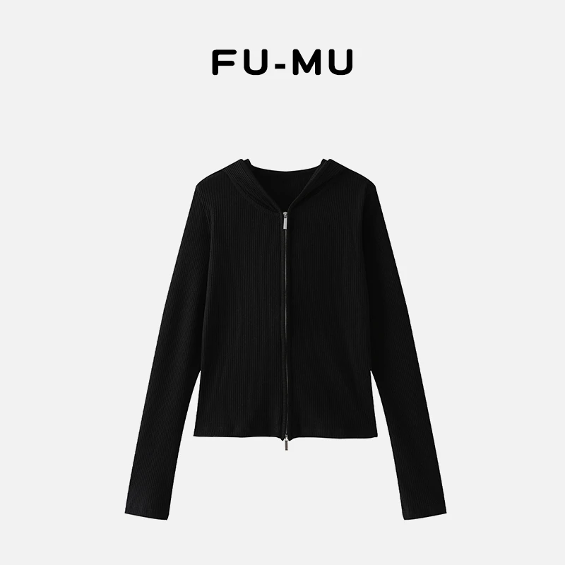 露思同款时尚简约针织拉链衫c05c23