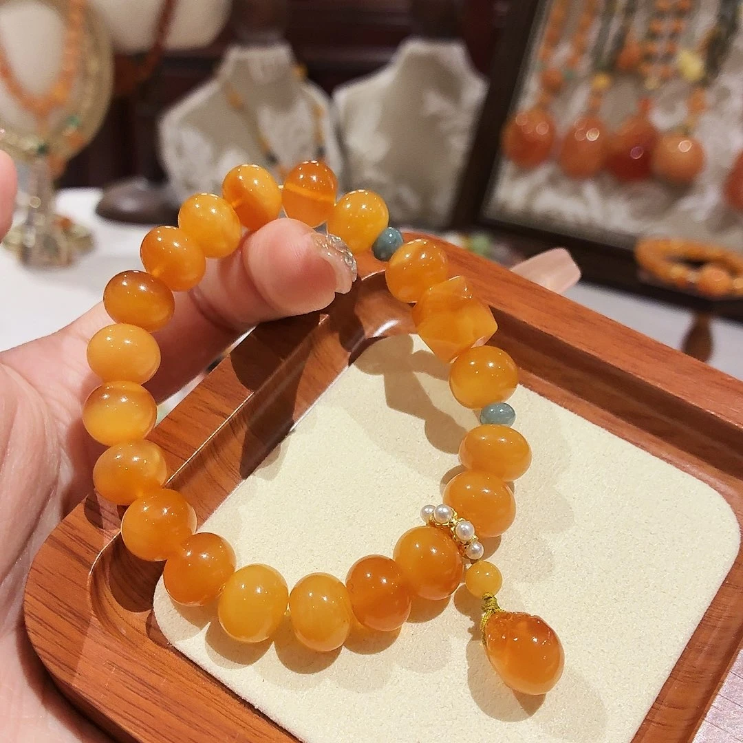 蜜蜡未镶嵌手链手串