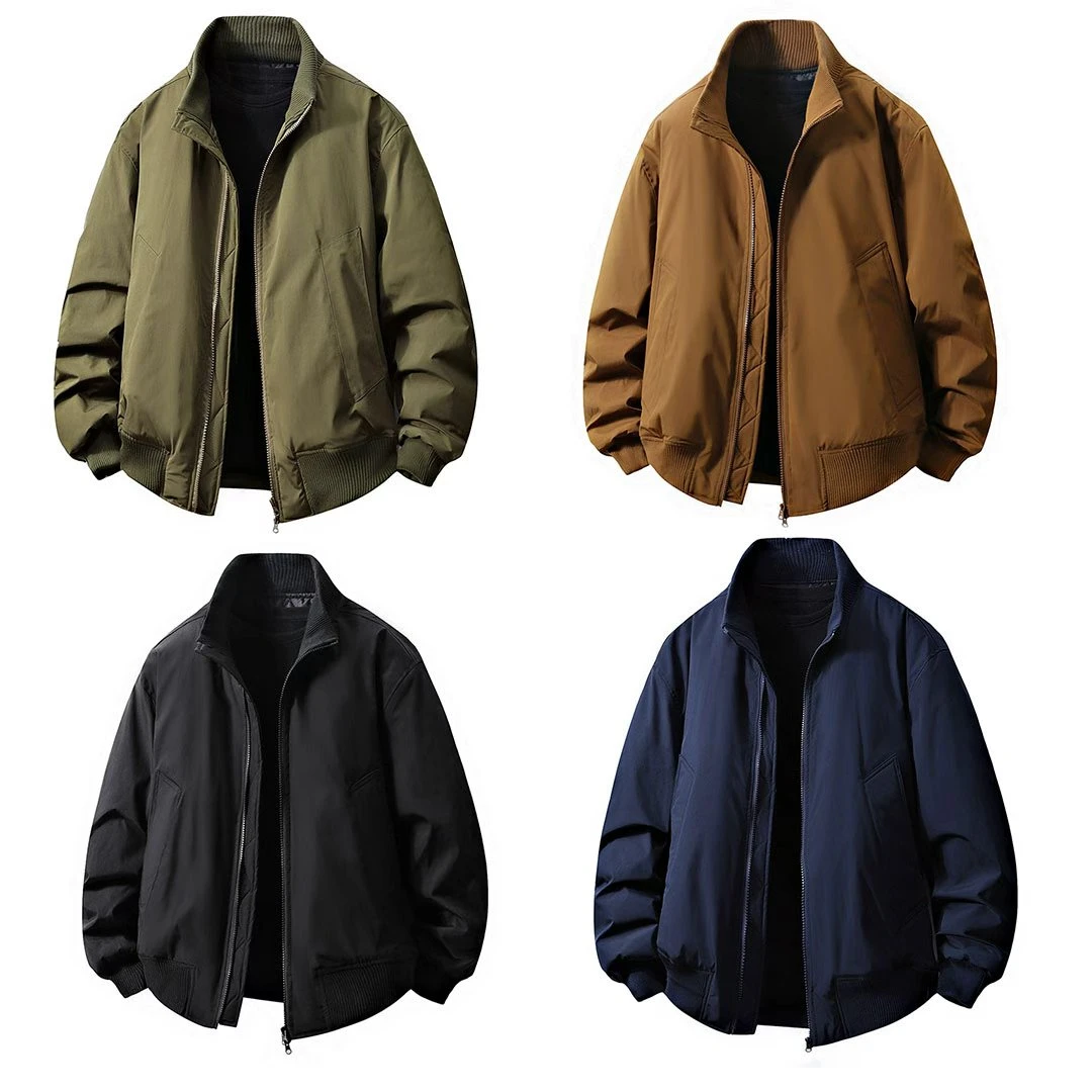 【可型男装】秋装爆款飞行夹克教练服双开拉链防水潮牌外套M2527