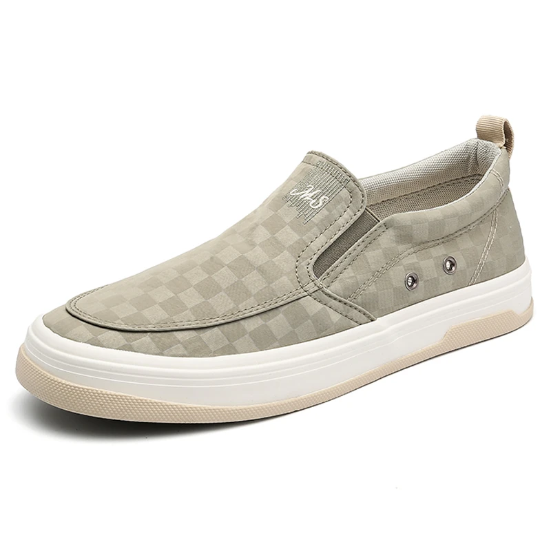 25149 时尚轻便韩版春季男鞋舒适透气一脚蹬帆布鞋休闲男士潮鞋