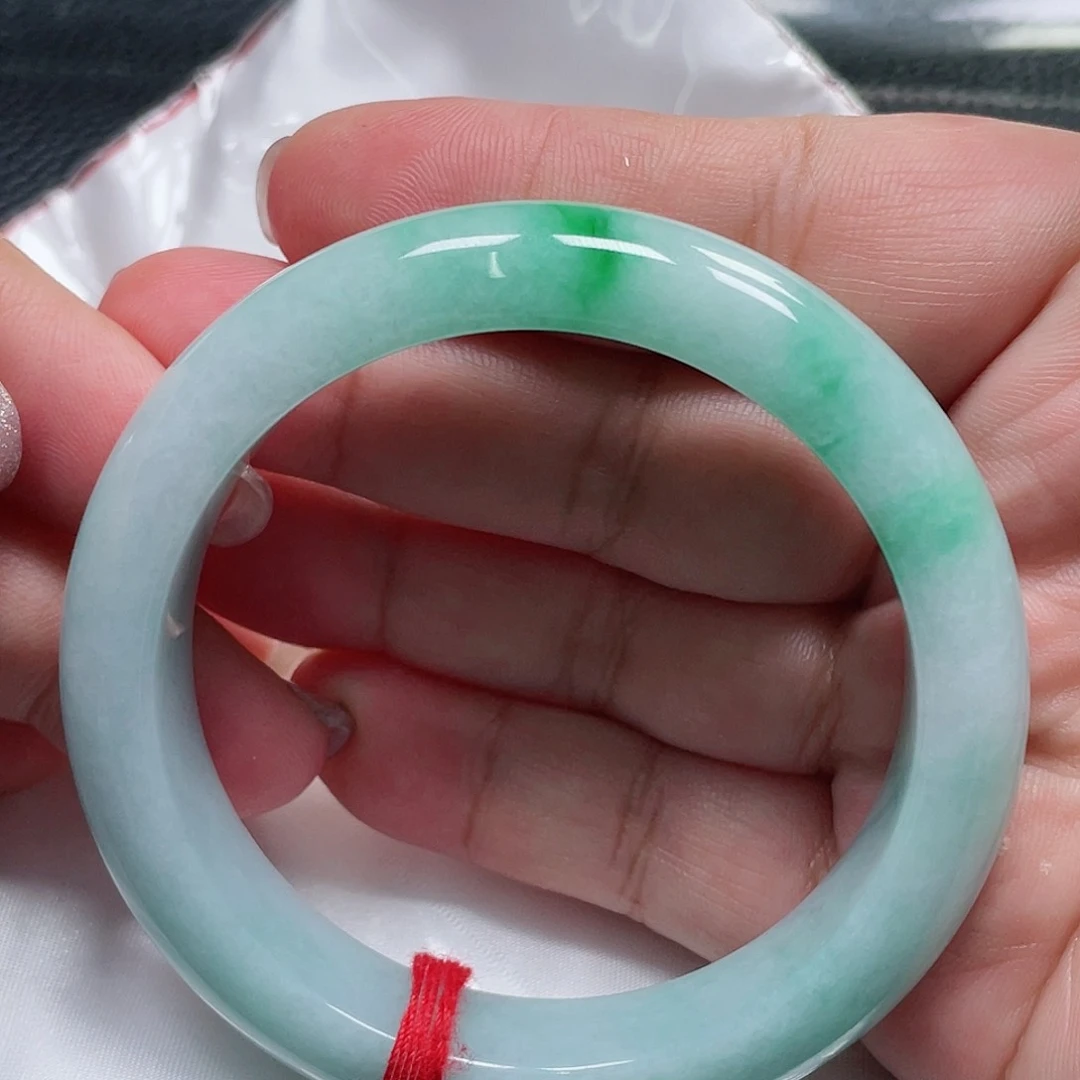 未镶嵌手镯翡翠缅甸翡翠手镯56圈