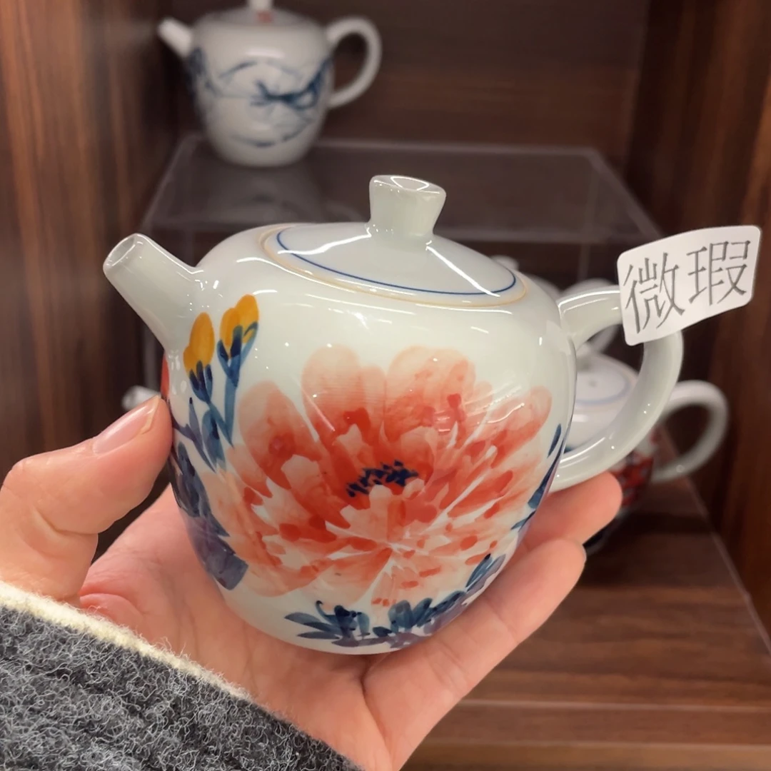 有瑕釉下彩纯手绘