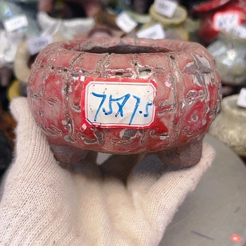 粗陶花盆手工花盆制作