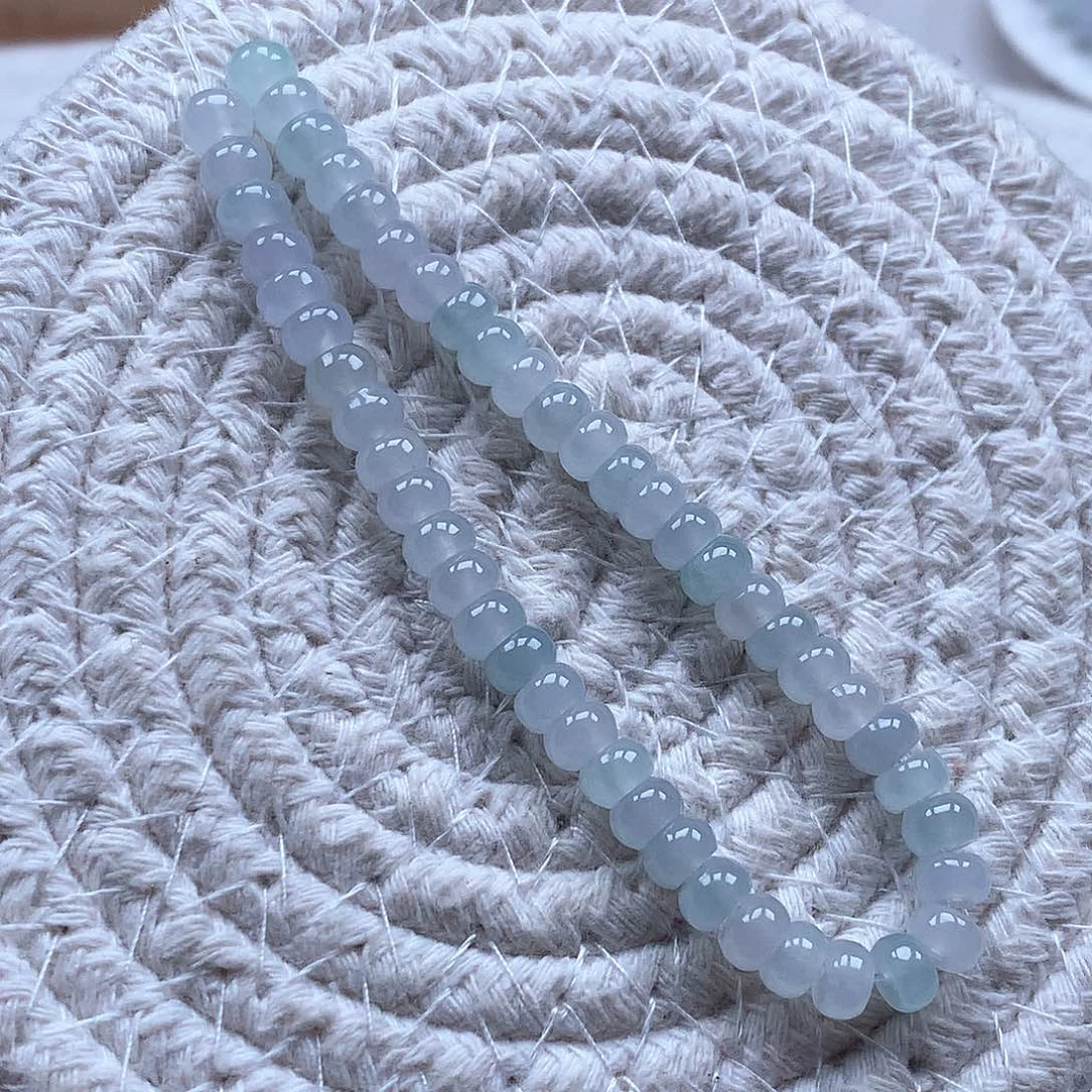 翡翠未镶嵌手串股珠5.6马卡龙