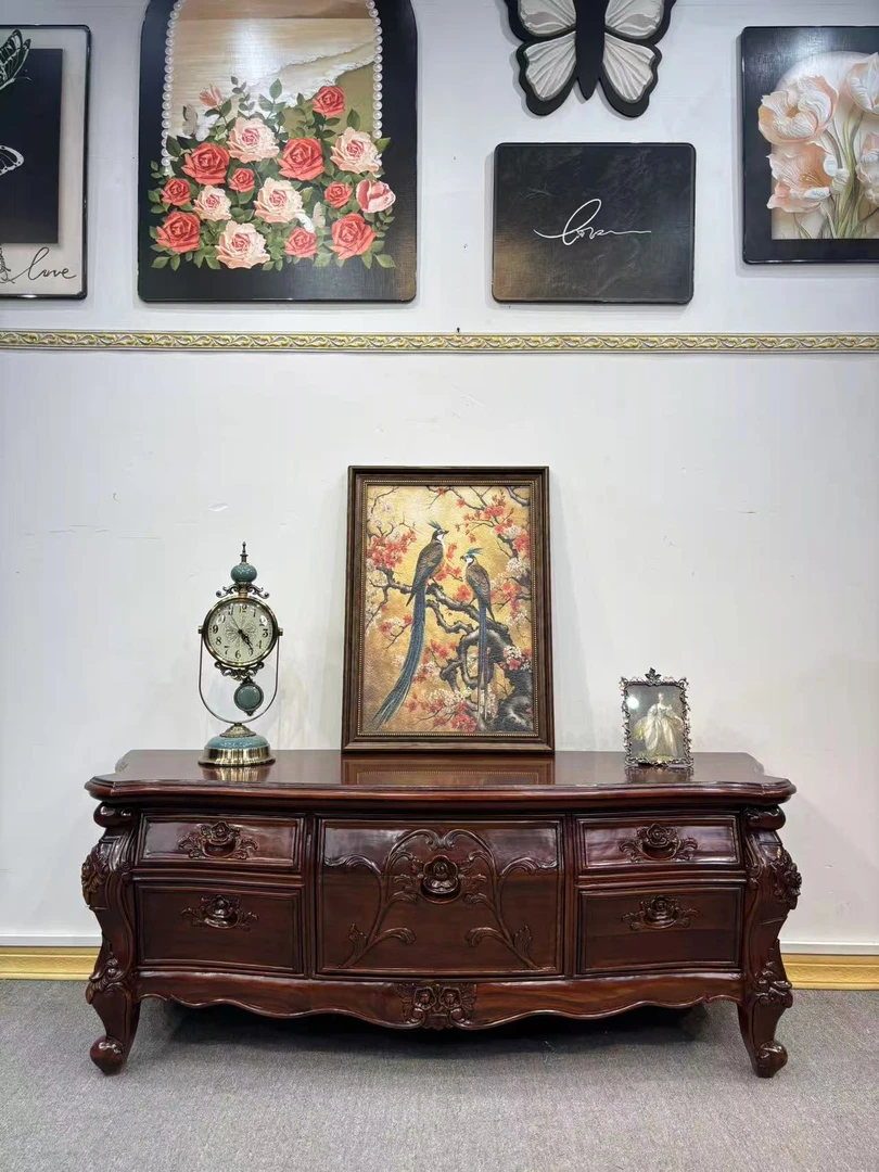 190电视柜 1530*500*570 美式复古雕花客厅家用