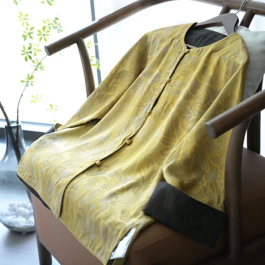 『微光』新中式满分桑蚕丝国风上衣DHWW5950