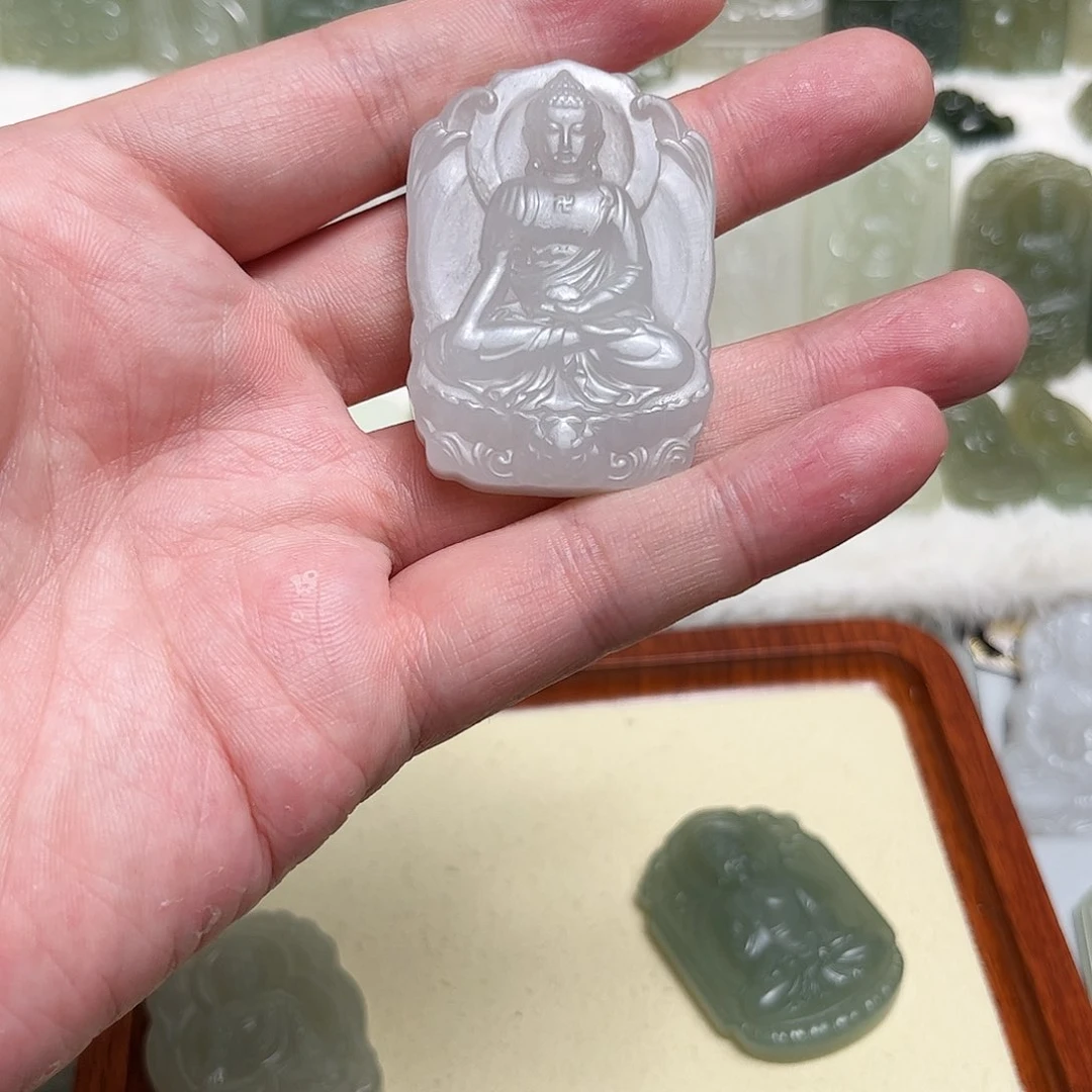 和田玉未镶嵌颈饰古**u