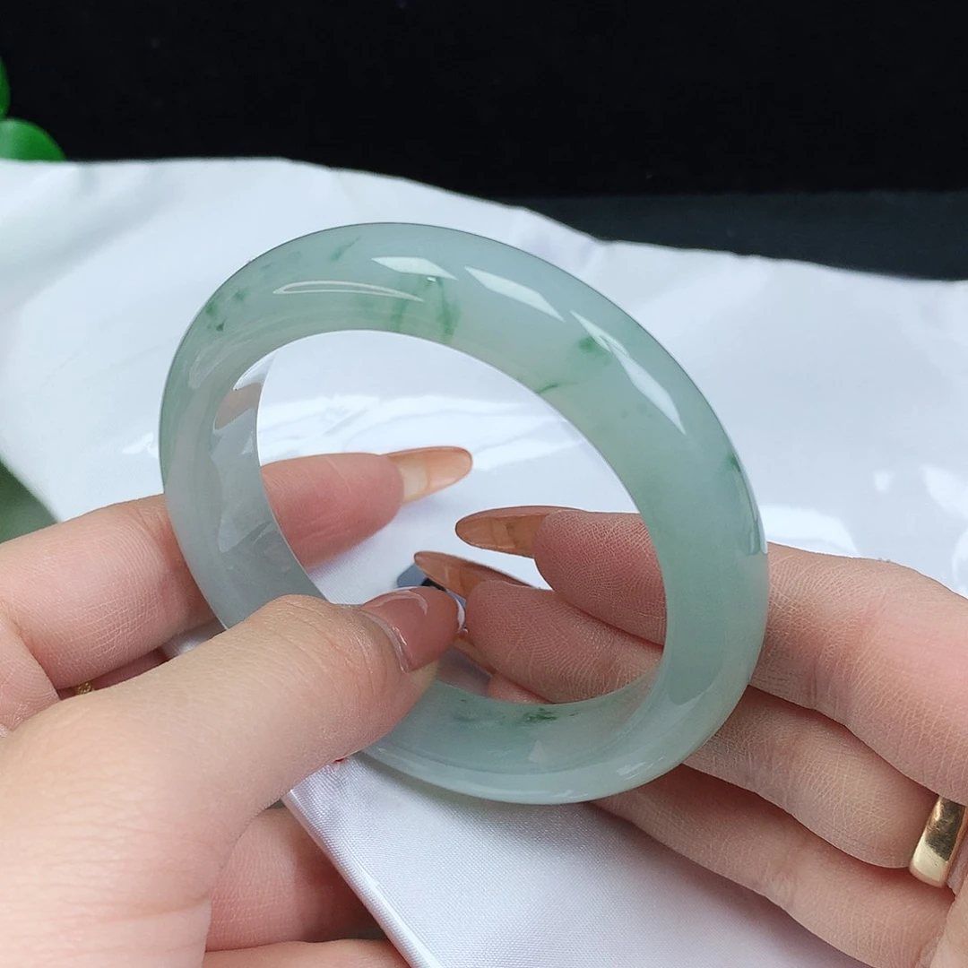 未镶嵌手镯翡翠55圈口579