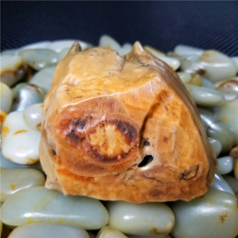 阿拉善戈壁石沙漠漆筋脉石眼睛石奇石摆件