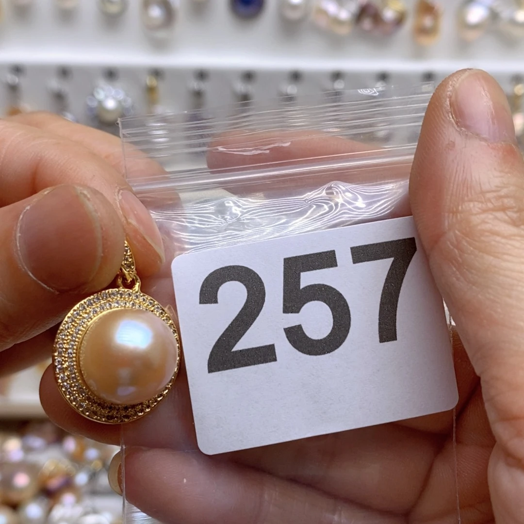 淡水珍珠颈饰银S925镶嵌257