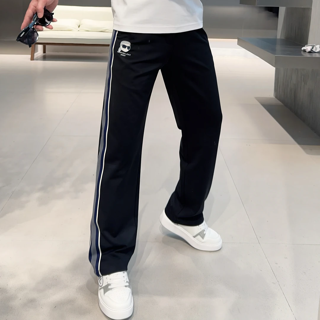 【VG轻奢】夏季薄款高端老佛爷立体刺绣织带时尚百搭直筒休闲裤6855