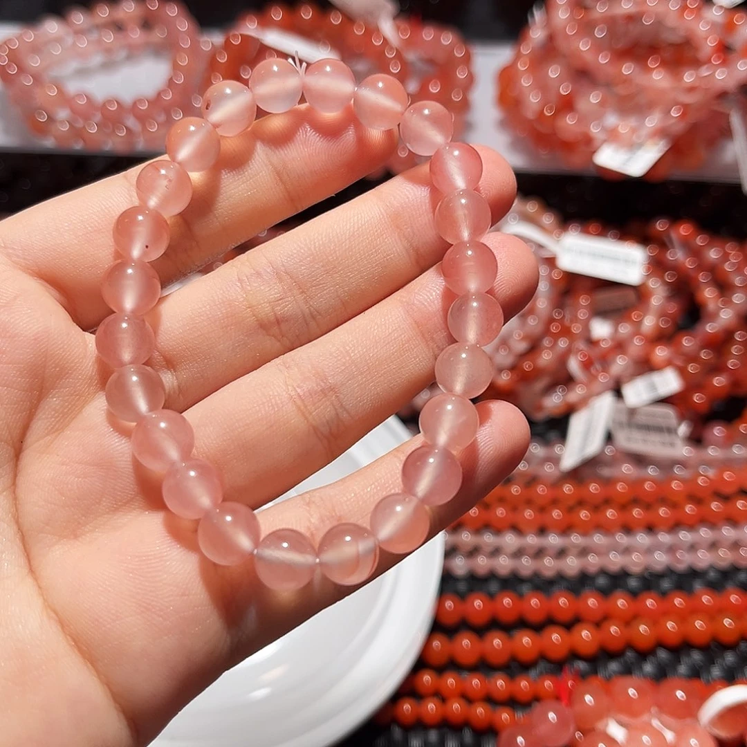 南红玛瑙未镶嵌手链