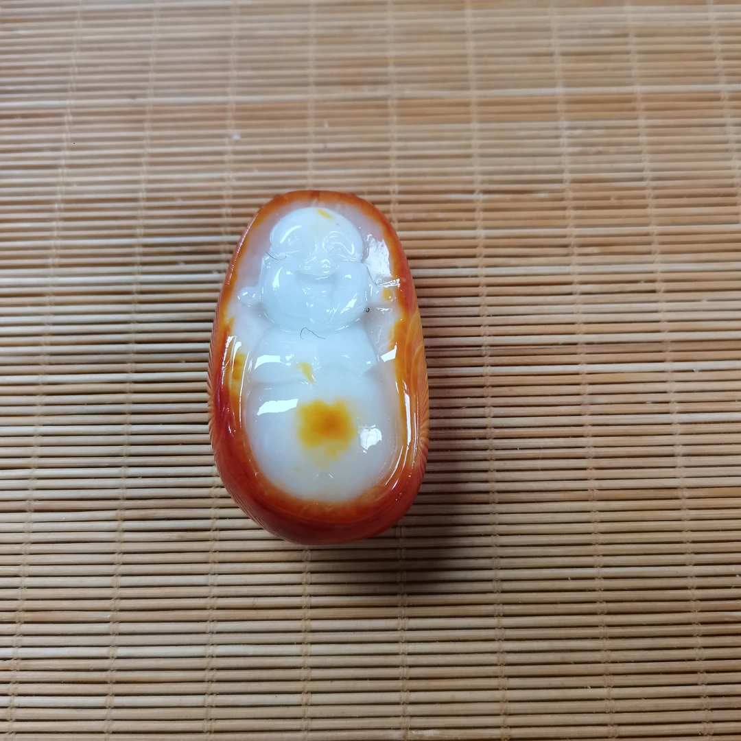 新疆和田玉弥勒佛66克