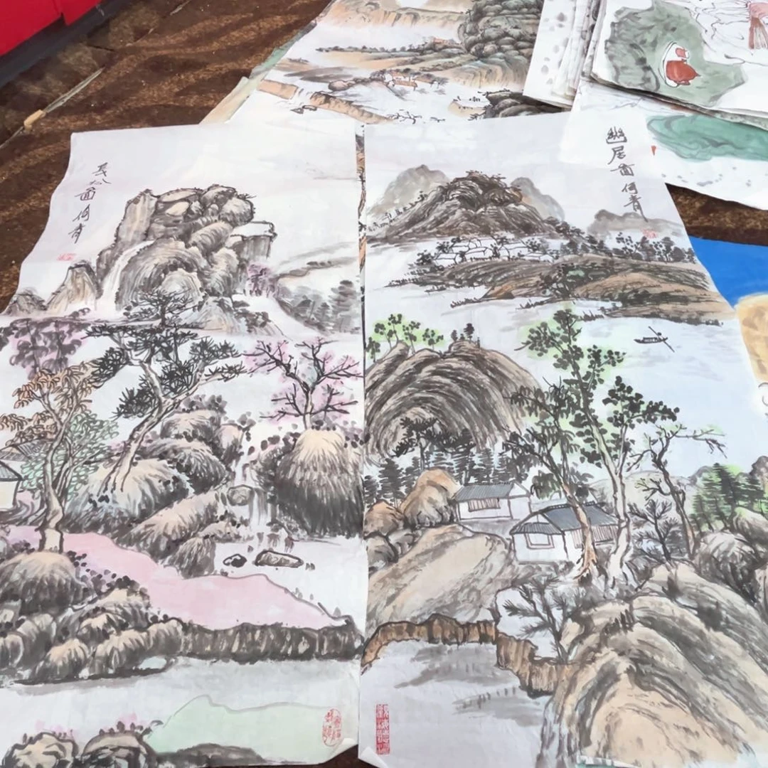 国画李****旁何青老师三尺作品111