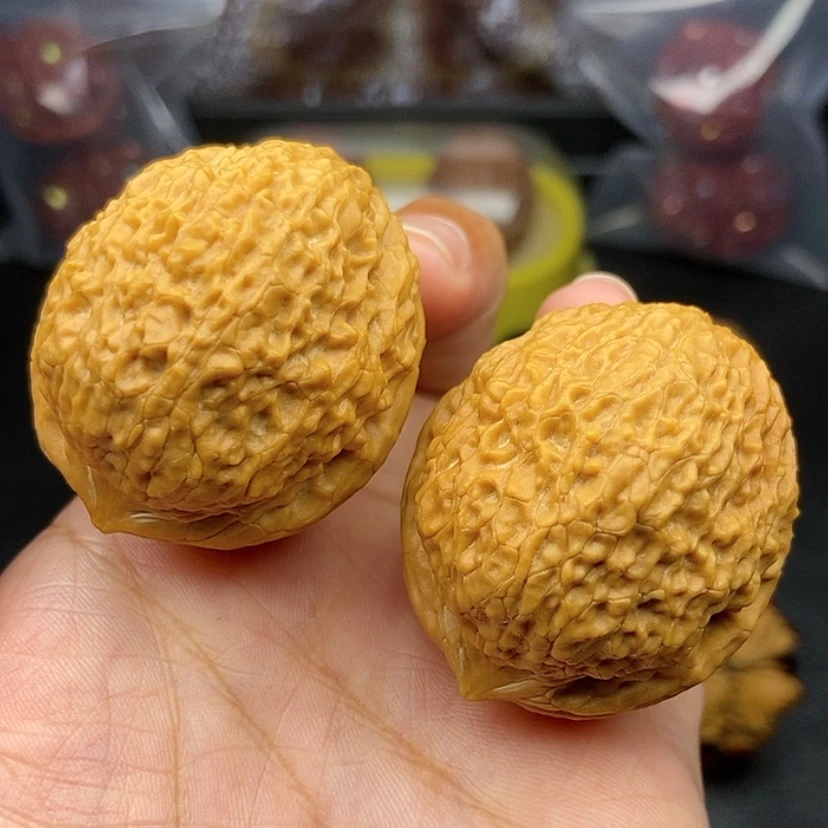 【闪购商品】把件文玩核桃41尺密纹狮子头53.5克