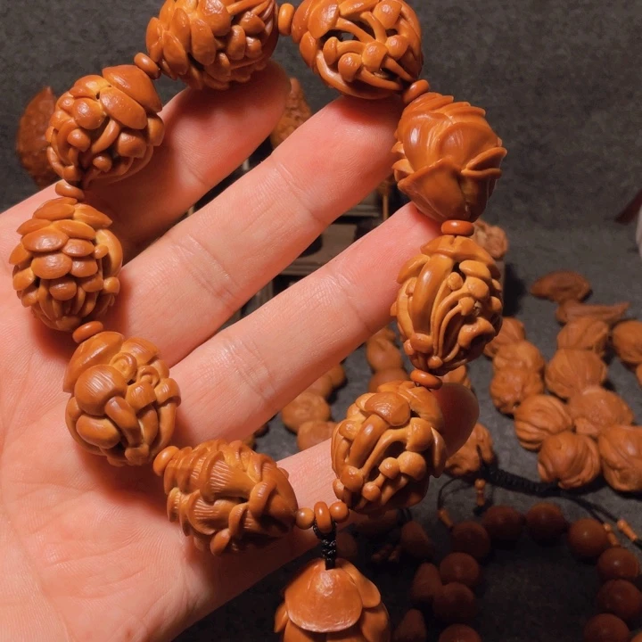 @***道橄榄核手串/手链手工制作工艺